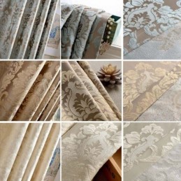 European Max Blackout Curtain Made to Measure Curtain Luxury Damascus Jacquard Bedroom