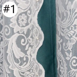 Nordic Style Blackout Curtain Made to Measure Curtain Plant Jacquard Cloth Yarn Integrated