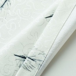 Blackout Curtains Nordic Feather Printed For Living Room Bedroom
