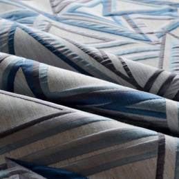 Linen Blackout Curtain Made to Measure Curtain Nordic Geometric Jacquard For Living Room Bedroom