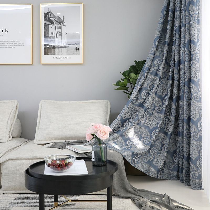 European Blackout Curtain Made to Measure Curtain Jacquard For Living Room Bedroom