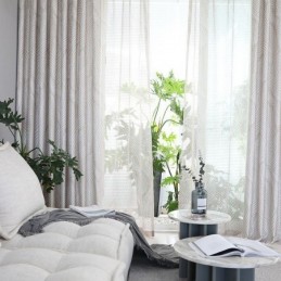 Leaves Printed Blackout Curtain Made to Measure Curtain Nordic For Living Room Bedroom