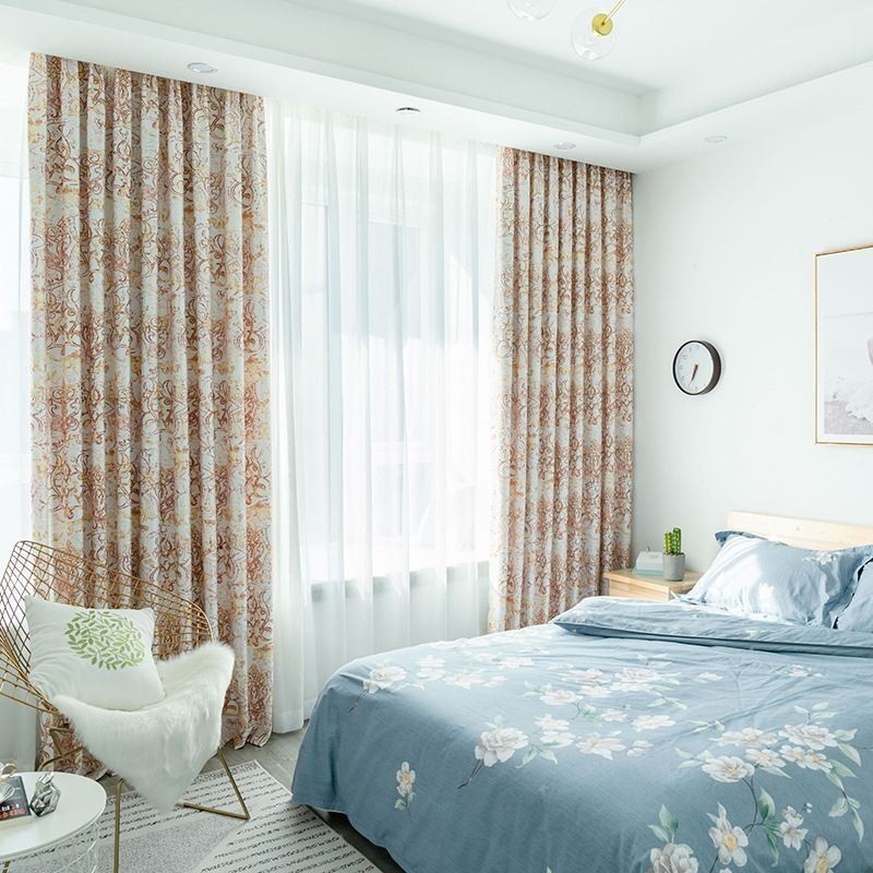 Blackout Curtains Nordic Printed For Living Room Bedroom
