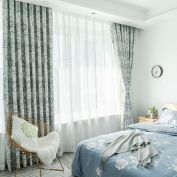Blackout Curtains Nordic Printed For Living Room Bedroom