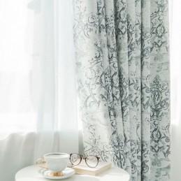 Blackout Curtains Nordic Printed For Living Room Bedroom