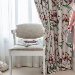 Nordic Blackout Curtains Plant Printed For Living Room Bedroom