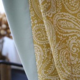 Modern Cotton Curtain Made to Measure Curtain PLant Jacquard For Living Room Bedroom