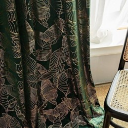 Flannel Bronzing Curtains Simple Blackout Curtain Made to Measure Curtain For Bedroom Living Room