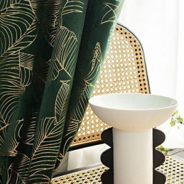 Flannel Bronzing Curtains Simple Blackout Curtain Made to Measure Curtain For Bedroom Living Room