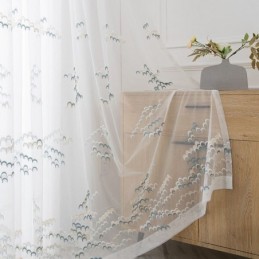 Embroidered Tulle Sheer...