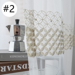 Embroidered Voile Curtains Nordic Sheer For Living Room Bedroom