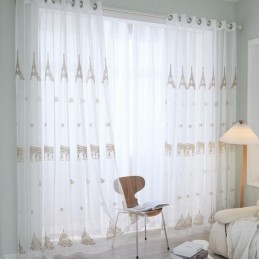 Embroidered Sheer Tulle...