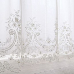 Embroidered Blackout Curtain Made to Measure Curtain Luxury European Thermal Insulated Drape For Living Room