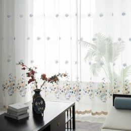Embroidered Sheer Tulle...