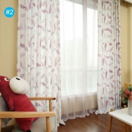Semi Blackout Curtain Made to Measure Curtain Fish Printed Kids Room Living
