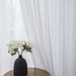 Little Leaf Pattern Sheer...
