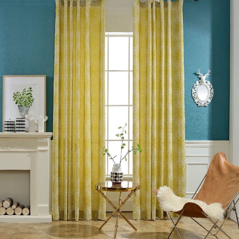 Simple Max Blackout Curtain Made to Measure Curtain Flower Stamen Jacquard Bedroom