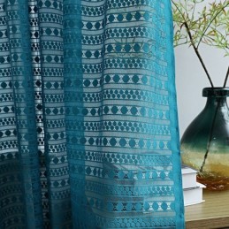 Nordic Sheer Curtain Made to Measure Curtain Simple Voile Draperies For Living Room Bedroom
