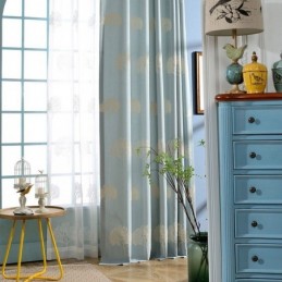 Elegant Tree Pattern Embroidered Curtain Made to Measure Curtain Blackout Window Curtains Drapes For Living Room